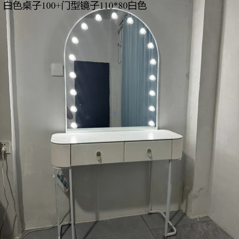r5.13   Photo Studio Makeup Mirror Wedding Dress Shop Dressing Table Beauty Salon Makeup Table