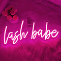Lash Room Neon Sign USB Dimmable LED Light with Lash Babe Theme for Beauty Salon Nails Hair Bar Aesthetic Wall Decor Gifts