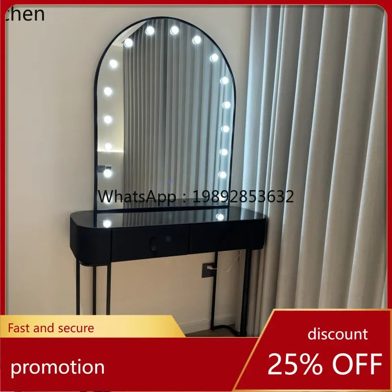 r5.13   Photo Studio Makeup Mirror Wedding Dress Shop Dressing Table Beauty Salon Makeup Table