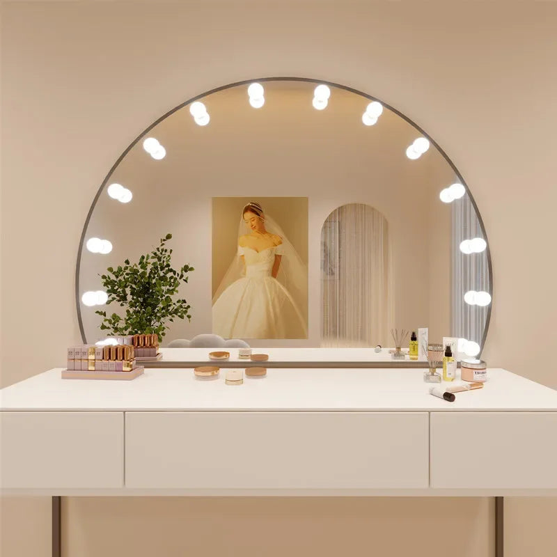 r5.13   Photo Studio Makeup Mirror Wedding Dress Shop Dressing Table Beauty Salon Makeup Table