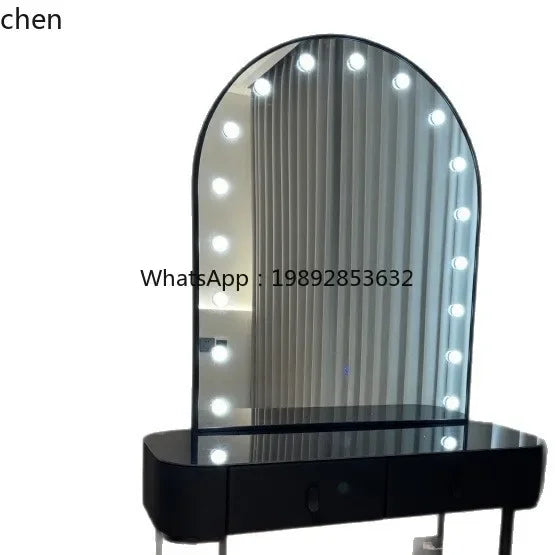 r5.13   Photo Studio Makeup Mirror Wedding Dress Shop Dressing Table Beauty Salon Makeup Table